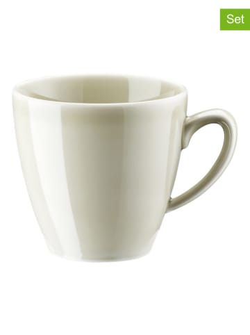 Rosenthal 6er-Set: Kaffee-Obertassen "Mesh" in Creme - 180 ml