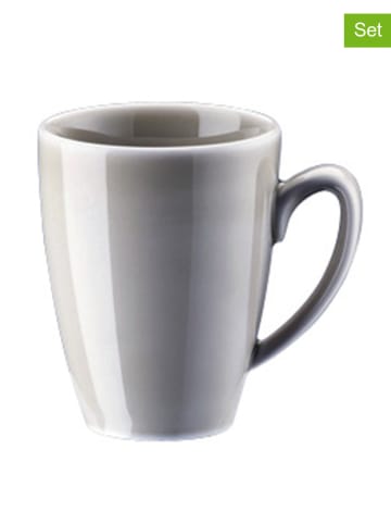Rosenthal 6er-Set: Espresso-Obertassen "Mesh Colours" in Grau - 80 ml