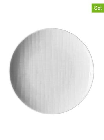 Rosenthal 6er-Set: Brotteller "Mesh" in Weiß - Ø 15 cm