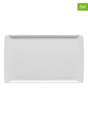 Rosenthal 3er-Set: Servierplatten "Mesh" in Weiß - (L)24 x (B)15 cm