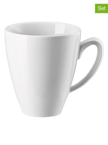 Rosenthal 6er-Set: Kaffeetassen "Mesh" in Weiß - 350 ml