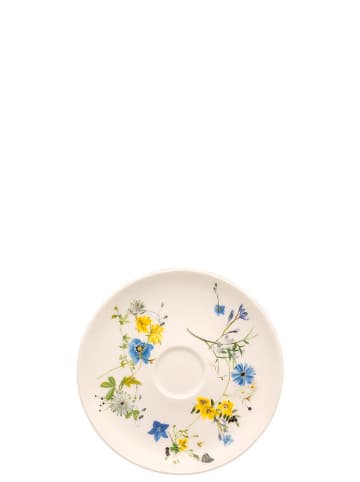 Rosenthal Kaffee-Untertasse "Brillance" in Weiß/ Gelb/ Blau - Ø 14,5 cm