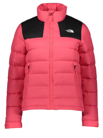 The North Face Kurtka puchowa "Massif" w kolorze różowo-czarnym