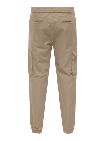 ONLY & SONS Bojówki "Garda" w kolorze beżowym