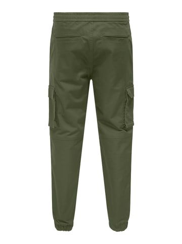 ONLY & SONS Cargohose "Garda" in Dunkelgrün