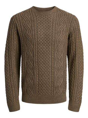 Jack & Jones Sweter w kolorze jasnobrązowym