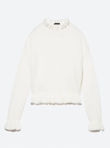 Sisley Sweter w kolorze białym