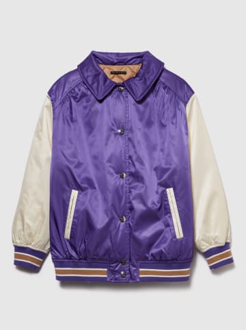 Sisley Kurtka w kolorze fioletowo-kremowym