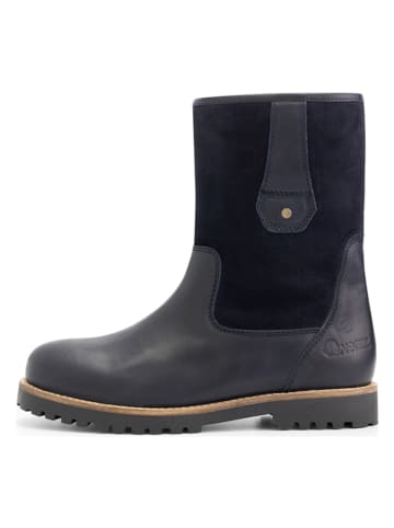 NoGRZ Leren boots "R.Cassels" donkerblauw