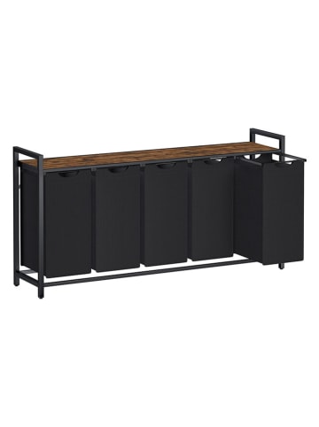 Songmics Wasmand zwart/bruin - (B)143,5 x (H)72 x (D)33 cm