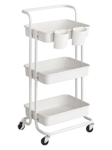 Songmics Küchenwagen in Weiß - (B)42,5 x (H)86 x (T)37 cm