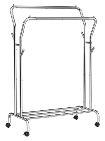 Songmics Garderobe in Silber - (B)155 x (H)103,5 x (T)52,5 cm
