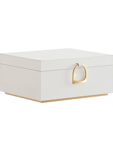 Songmics Szkatułka w kolorze białym - 24 x 11 x 20,5 cm