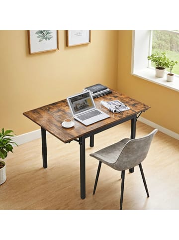 Songmics Stół w kolorze brązowym do jadalni - 120 x 76 x 78 cm