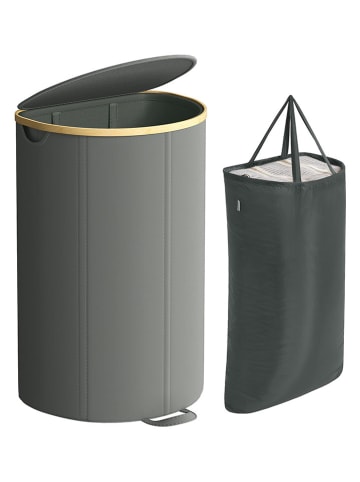 Songmics Wäschekorb in Grau - (B)42,5 x (H)75 x (T)32,5 cm