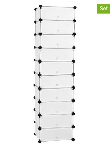 Songmics 9er-Set: Aufbewahrungsboxen - (B)48 x (H)173 x (T)36 cm