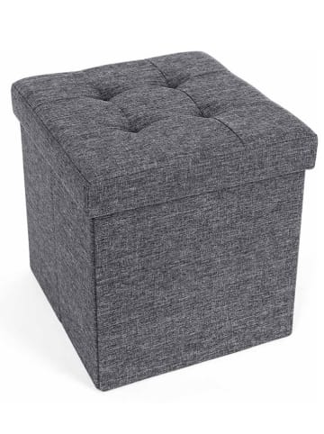 Songmics Aufbewahrungshocker in Grau - (B)38 x (H)38 x (T)38 cm