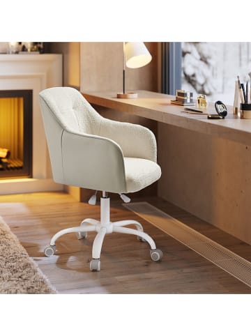 Songmics Bürostuhl in Creme - (B)64 x (H)93 x (T)64 cm