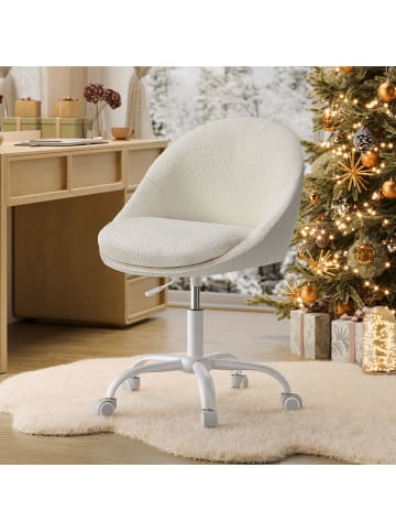 Songmics Bureaustoel crème - (B)60 x (H)90 x (D)60 cm