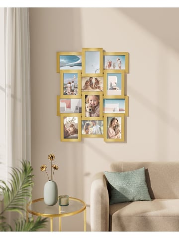 Songmics Ramki (12 szt.) w kolorze złotym na zdjęcia - 47,5 x 62 cm