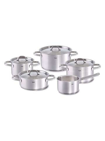 Fissler 9-delige roestvrijstalen pannenset "Family Line"