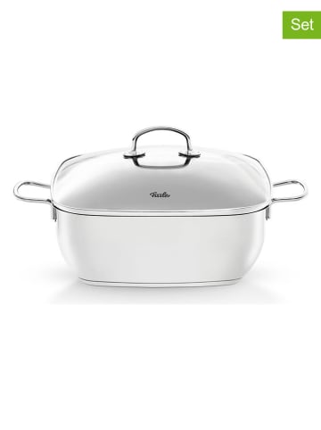 Fissler 2tlg. Set: Edelstahl-Bräter "Secural®" - Ø 28 cm