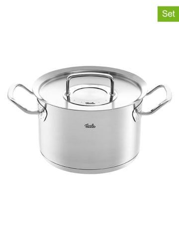 Fissler 2tlg. Set: Edelstahl-Kochtopf "Profi Collection®" - Ø28 cm