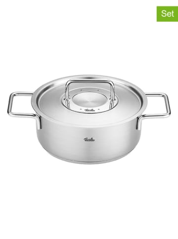 Fissler 2tlg. Set: Edelstahl-Bratentopf "Pure Collection" - Ø 20 cm