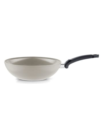 Fissler Wok "Ceratal®" w kolorze szaro-kremowym - Ø 28 cm
