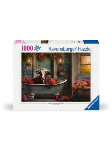 Ravensburger 1.000tlg. Puzzle "Die Kuh in der Badewanne" - ab 14 Jahren