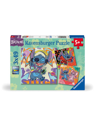 Ravensburger 49-częściowe puzzle (3 szt.) "Disney's Stitch - Just play" - 5+