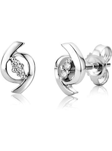 Diamant Exquis Weißgold-Ohrstecker mit Diamanten