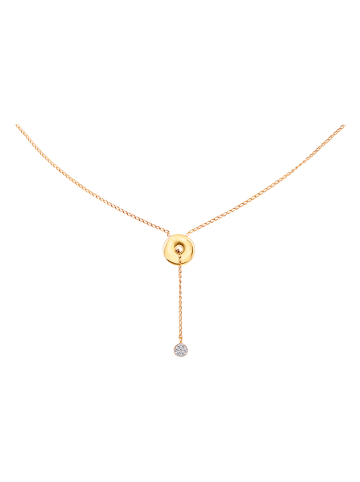 Diamant Exquis Gold-Halskette mit Diamant - (L)42 cm