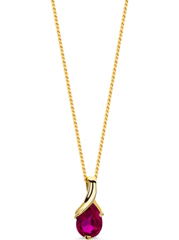 Diamant Exquis Gold-Halskette mit Anhänger - (L) 45 cm