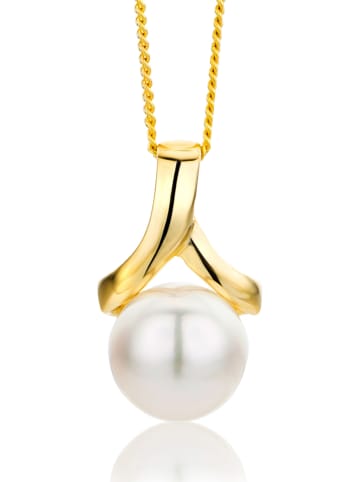 Diamant Exquis Gold-Halskette mit Anhänger - (L)45 cm