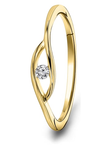 Diamant Exquis Złoty pierścionek z diamentem