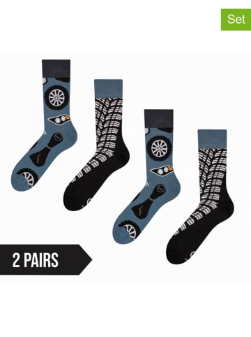 Dedoles 2er-Set: Socken in Blau/ Schwarz