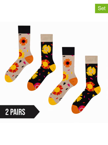 Dedoles 2er-Set: Socken in Beige/ Schwarz