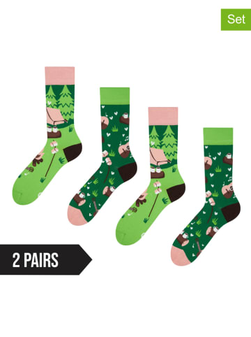 Dedoles 2er-Set: Socken in Grün