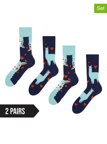Dedoles 2er-Set: Socken in Dunkelblau/ Hellblau