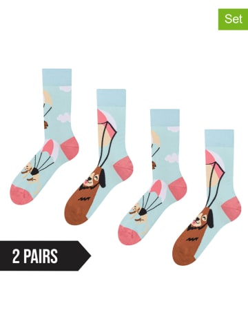 Dedoles 2er-Set: Socken in Hellblau