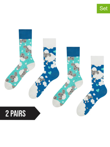 Dedoles 2er-Set: Socken in Türkis/ Blau