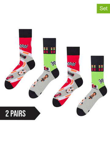 Dedoles 2er-Set: Socken in Hellgrau/ Pink