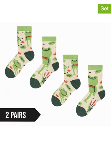 Dedoles Skarpety (2 pary) w kolorze zielonym