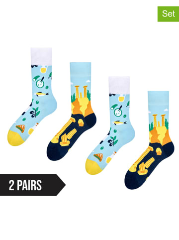 Dedoles 2er-Set: Socken in Hellblau/ Dunkelblau