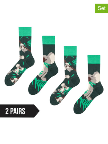 Dedoles 2er-Set: Socken in Dunkelgrün