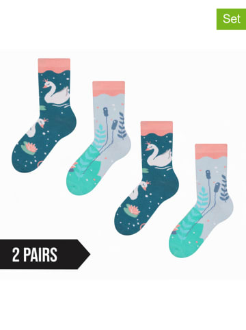 Dedoles 2er-Set: Socken in Blau/ Hellblau