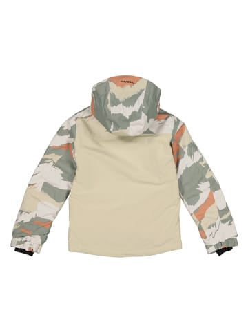 O'Neill Ski-/ Snowboardjacke in Beige/ Grau/ Orange
