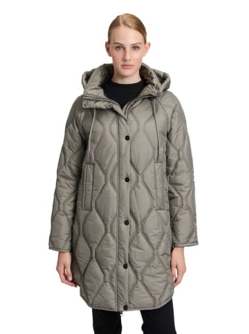 Betty Barclay Doorgestikte mantel grijs