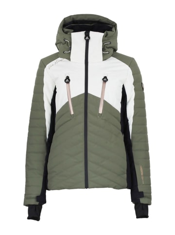 Peak Mountain Ski-/ Snowboardjacke "Acharme" in Khaki/ Weiß